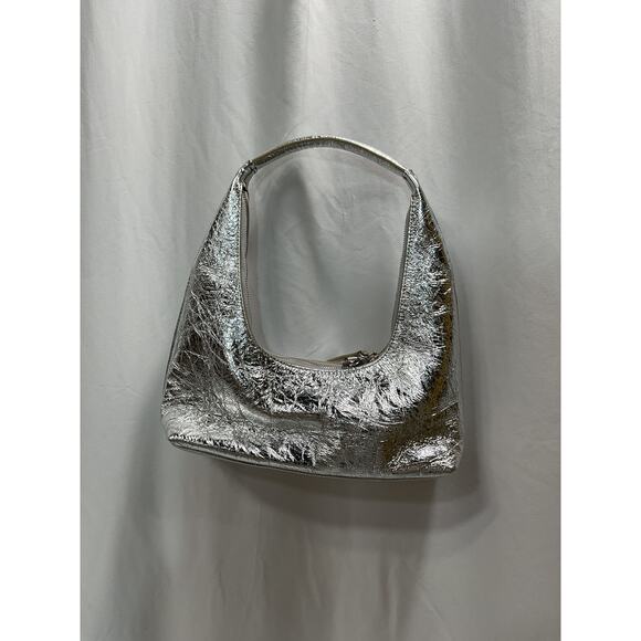 Marge Sherwood Silver Textured Shoulder Bag - Picture 3 of 4